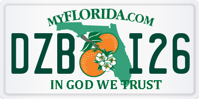 FL license plate DZBI26