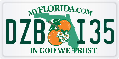 FL license plate DZBI35