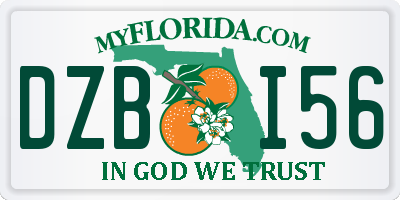 FL license plate DZBI56