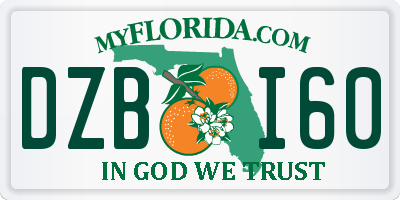FL license plate DZBI60