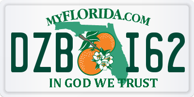 FL license plate DZBI62