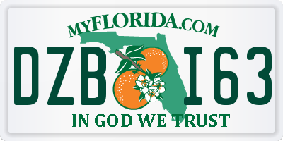 FL license plate DZBI63