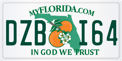 FL license plate DZBI64