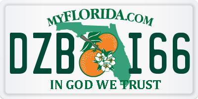 FL license plate DZBI66