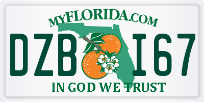 FL license plate DZBI67