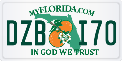 FL license plate DZBI70