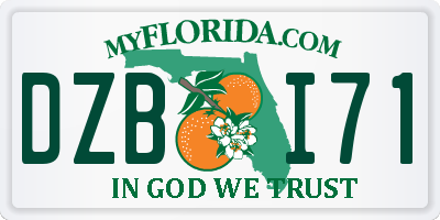 FL license plate DZBI71