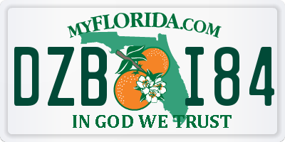 FL license plate DZBI84