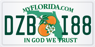 FL license plate DZBI88