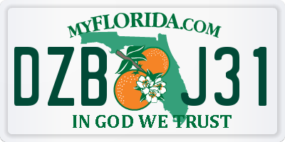 FL license plate DZBJ31