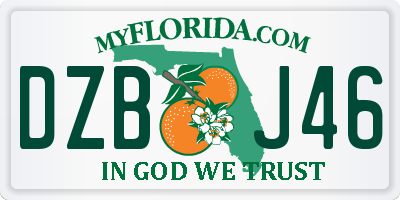 FL license plate DZBJ46