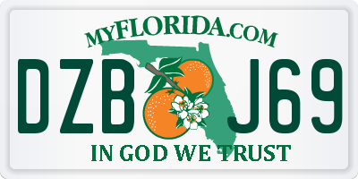 FL license plate DZBJ69