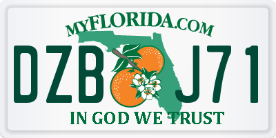 FL license plate DZBJ71