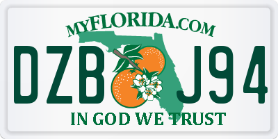 FL license plate DZBJ94