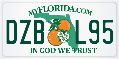 FL license plate DZBL95
