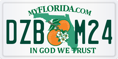 FL license plate DZBM24