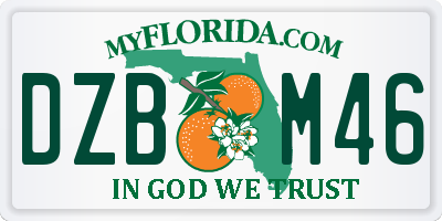 FL license plate DZBM46