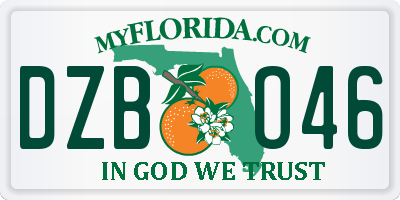 FL license plate DZBO46