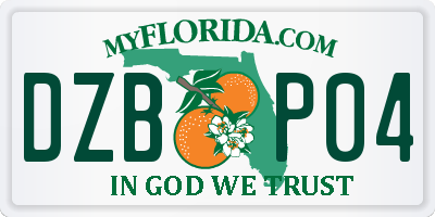 FL license plate DZBP04