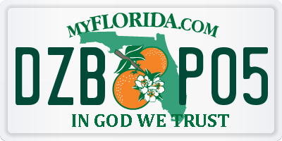 FL license plate DZBP05