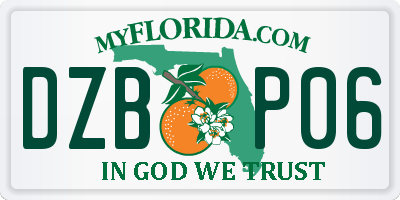 FL license plate DZBP06