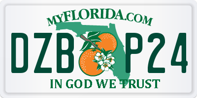 FL license plate DZBP24