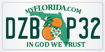 FL license plate DZBP32