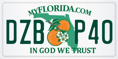 FL license plate DZBP40