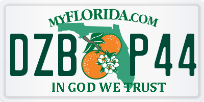 FL license plate DZBP44
