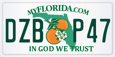 FL license plate DZBP47