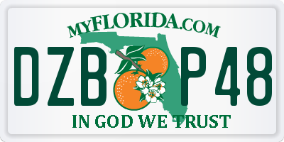 FL license plate DZBP48