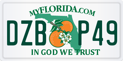 FL license plate DZBP49