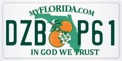 FL license plate DZBP61