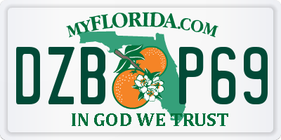 FL license plate DZBP69