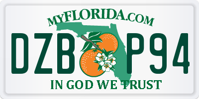 FL license plate DZBP94
