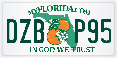 FL license plate DZBP95