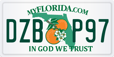 FL license plate DZBP97