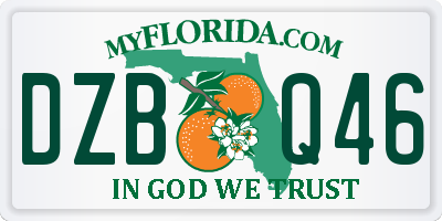 FL license plate DZBQ46