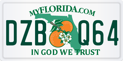 FL license plate DZBQ64