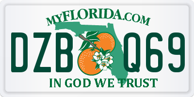 FL license plate DZBQ69