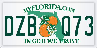 FL license plate DZBQ73
