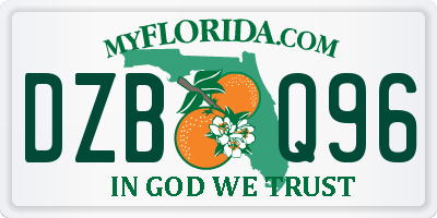 FL license plate DZBQ96