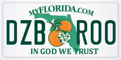 FL license plate DZBR00