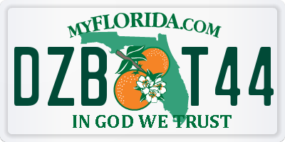 FL license plate DZBT44