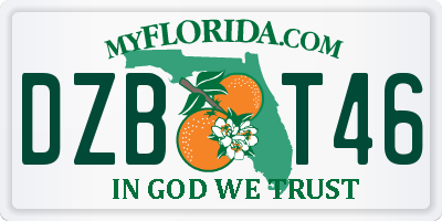 FL license plate DZBT46