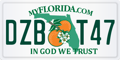 FL license plate DZBT47