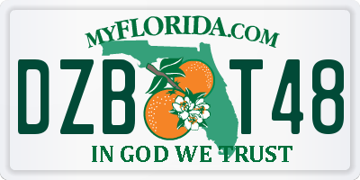 FL license plate DZBT48