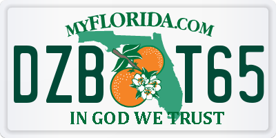 FL license plate DZBT65