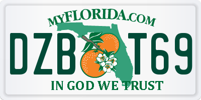 FL license plate DZBT69
