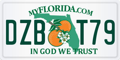 FL license plate DZBT79